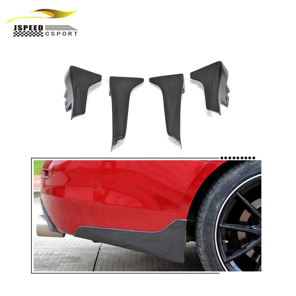 

Suitable for Carbon fiber Q50 front and rear bumpers splash protection Suitable for Infiniti 14UP 4 pieces