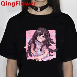 90s Ouma Kokichi T Shirt Men Danganronpa Mikan Tsumiki Anime Tshirt Danganronpa V3 Unisex Aesthetic T-shirt Hip Hop Top Tee Male