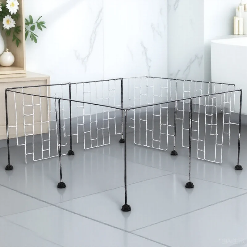 

8Pcs Large Small Animal Brooder Box Easy Assemble DIY Pet Playpen Portable Metal Wire Grid Panel Rabbit Guinea Pig Puppy Kitten