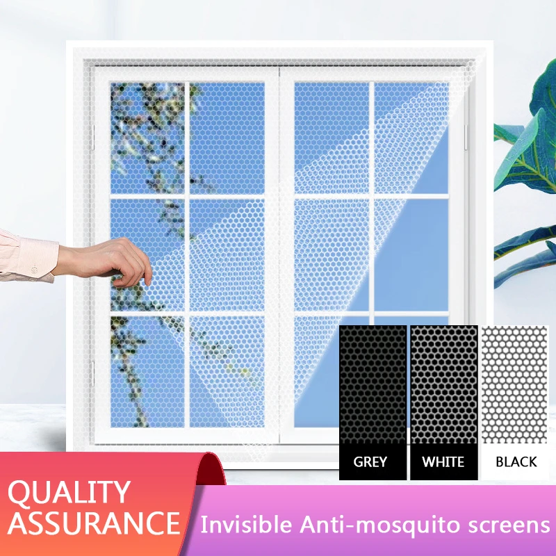 130x150cm Screen Door Mosquito Anti Curtains Cortinas Nets New Adhesive Window Mesh Protector Bug Room Kitchen Insect 150x200cm