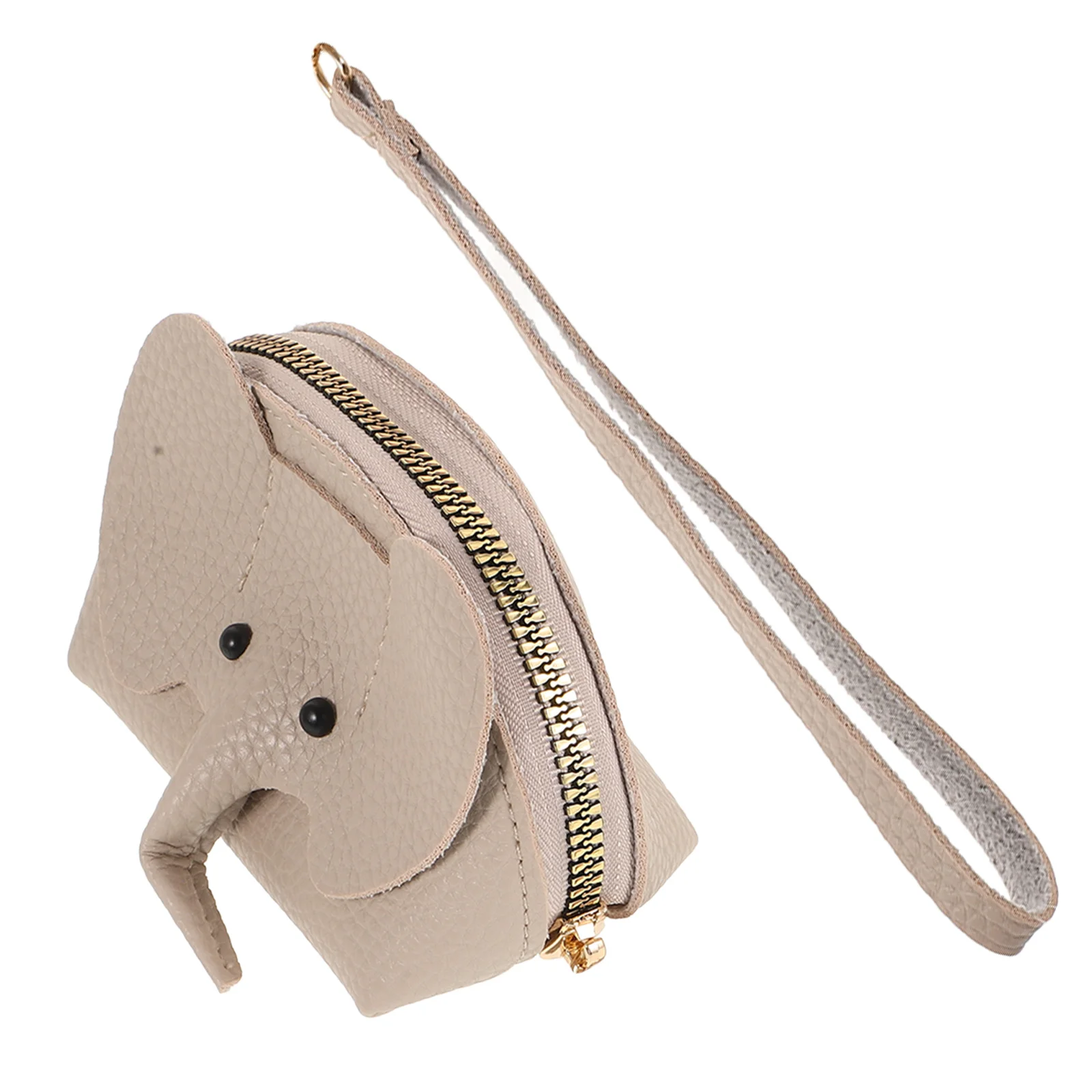 Кошелек для монет из искусственной кожи со слоном, прочный маленький кошелек для монет, наушников, ювелирных изделий, милый маленький чехол для монет