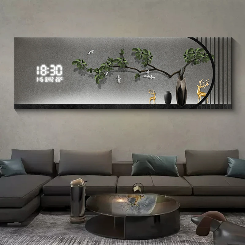 

Light Silent Nordic Wall Clock Office Aesthetic Luxury Clock Wall Modern House Horloge Murale Living Room Decoration