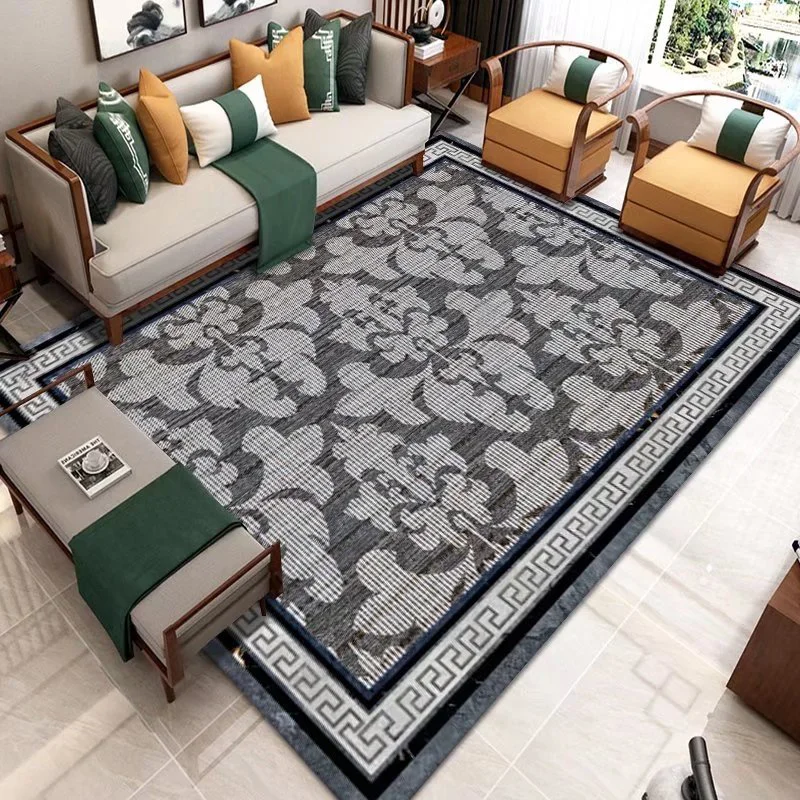 Chinese Style Living Room Carpet Sofa Tea Table Floor Carpets Modern Large Area Rug Bedroom Bedside Decoration Non-slip Foot Mat