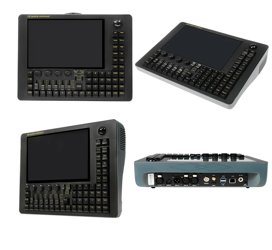 aicpose Q0 Mobile Wing Controller für Bühnenbeleuchtung DMX-Konsole A2 Version mit Akku-Tragetasche DJ Disco Lichtsteuergerät – Detail 7