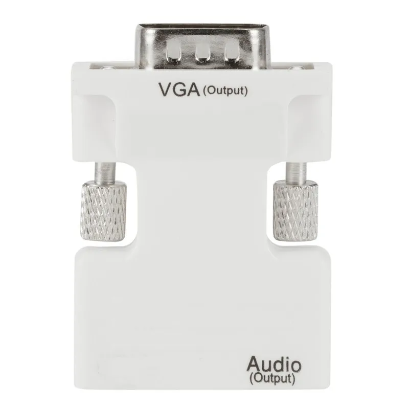 HDMI-compatible to VGA Converter Adapter 1080P VGA Adapter 3.5MM Audio Jack For PC Desktop Laptop to HDTV Projector Video Audio