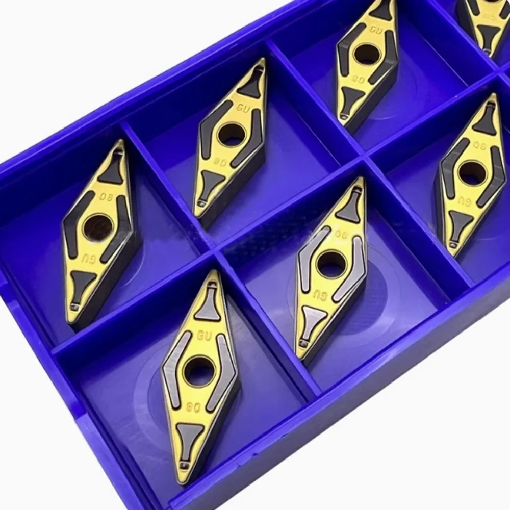 Original Lathe Machine Inserts VNMG160404N-GU VNMG160408N-GU AC630M AC6030M AC6040M Metal Turning Plates Job Tools CNC Cutters