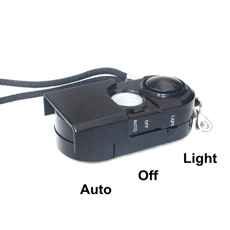 1Pcs PIR Motion Sensor Detector Camping Protection Self Defense Travel Anti-theft Personal Security Alarm Travel Infrare