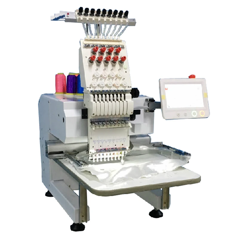 forComputerized Single Head Auto Embroidery Machine Hat Garment Scarves Embroidery Machine