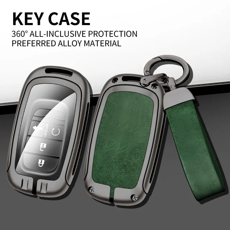 Full Cover Car Key Case Protector Shell With Keychain For Honda Vezel Hybrid Custom Logo Key Bag Interior Accessories view 3
