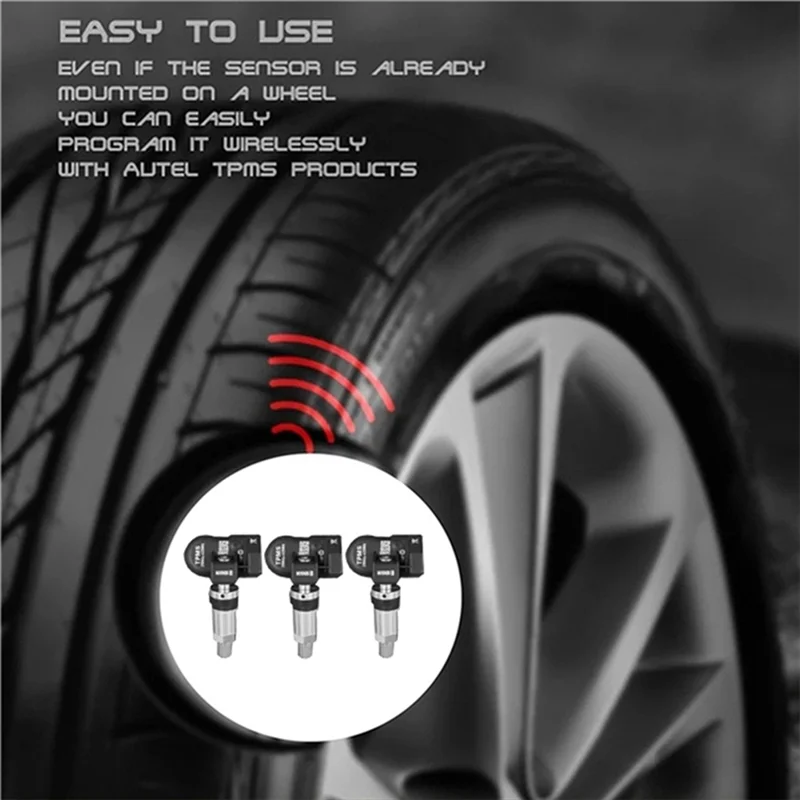 

AS57-3Pcs Programmable MX Sensor For Autel Tool TS408 TS508 ITS600 315MHZ+433Mhz 2 In 1 Universal TPMS Tire Pressure Sensor