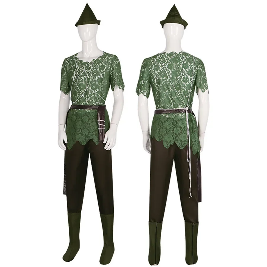 Peter Pan Cosplay Costume Adult Mens Role Play Suits Outfit Uniform Halloween Carnival Disguise Party Costume