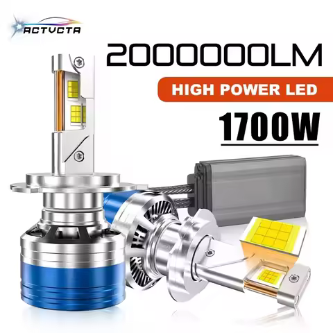 ACTVTCA 1700W H7 H4 H11 LED Headlight High Power Canbus H1 H8 9005 HB3 9006 HB4 9012 HIR2 Turbo Lamp 6000K Car Light