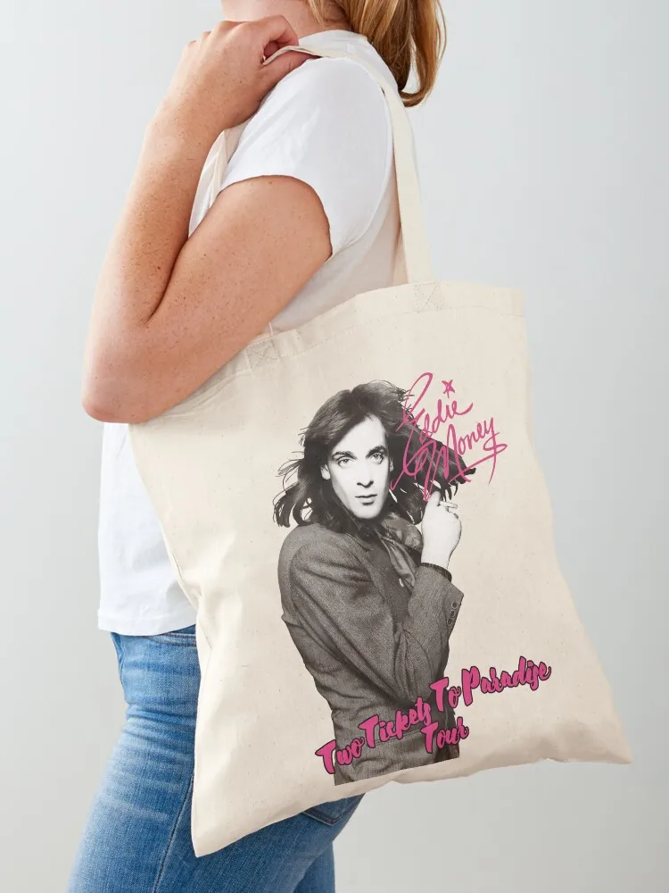 Eddie Money Perform Concert Tote Bag Canvas Fabric bag bags for women shopping bag