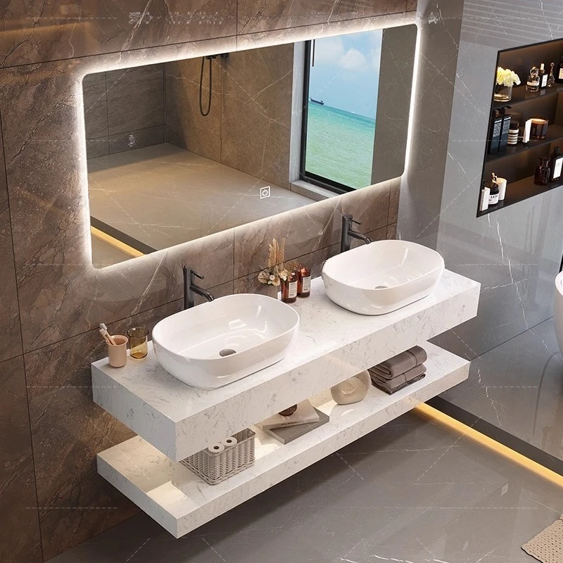 المرحاض فوق خزانة الحمام الأبيض بالوعة جدار العطور الحديثة مرآة خزانة حمام ضئيلة العناية بالبشرة Gabinete الأثاث العصري #1