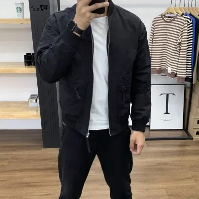 

Молодежная куртка Faion ort Sve с бейсбольным воротником и застежкой на одной пуговице, осенняя верхняя одежда для мужчин, облегающая молодежная одежда