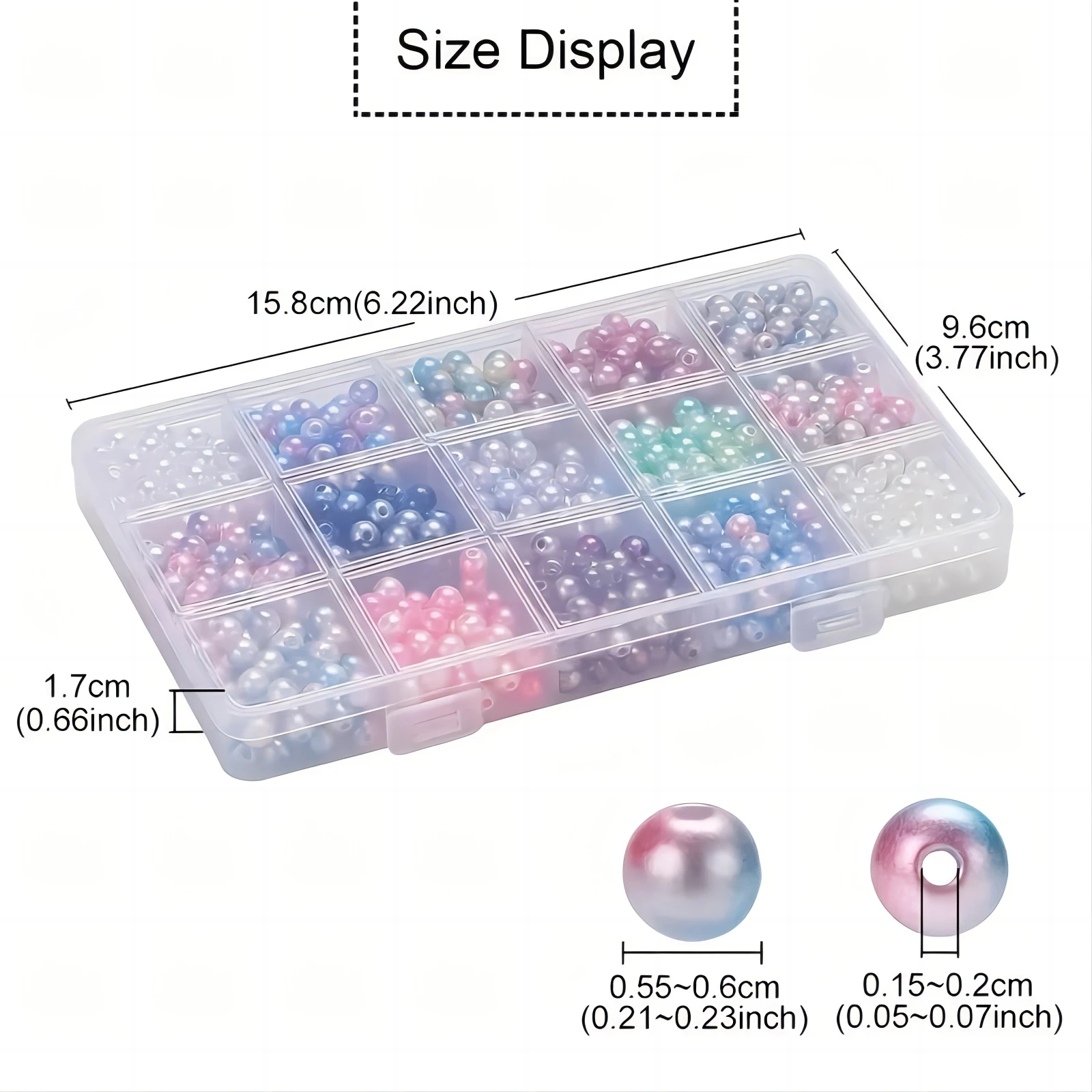 Mermaid Diy Box Set Of About 900 Pieces Suitable For Making Jewelry Bracelets, Necklaces And Earrings