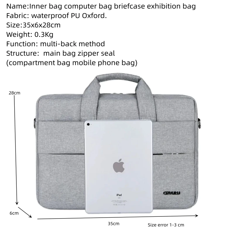 Neue Herren Aktentasche One-Shoulder-Computer tasche tragbare Notebook-Taschen Business-Ausstellungs paket mit großer Kapazität