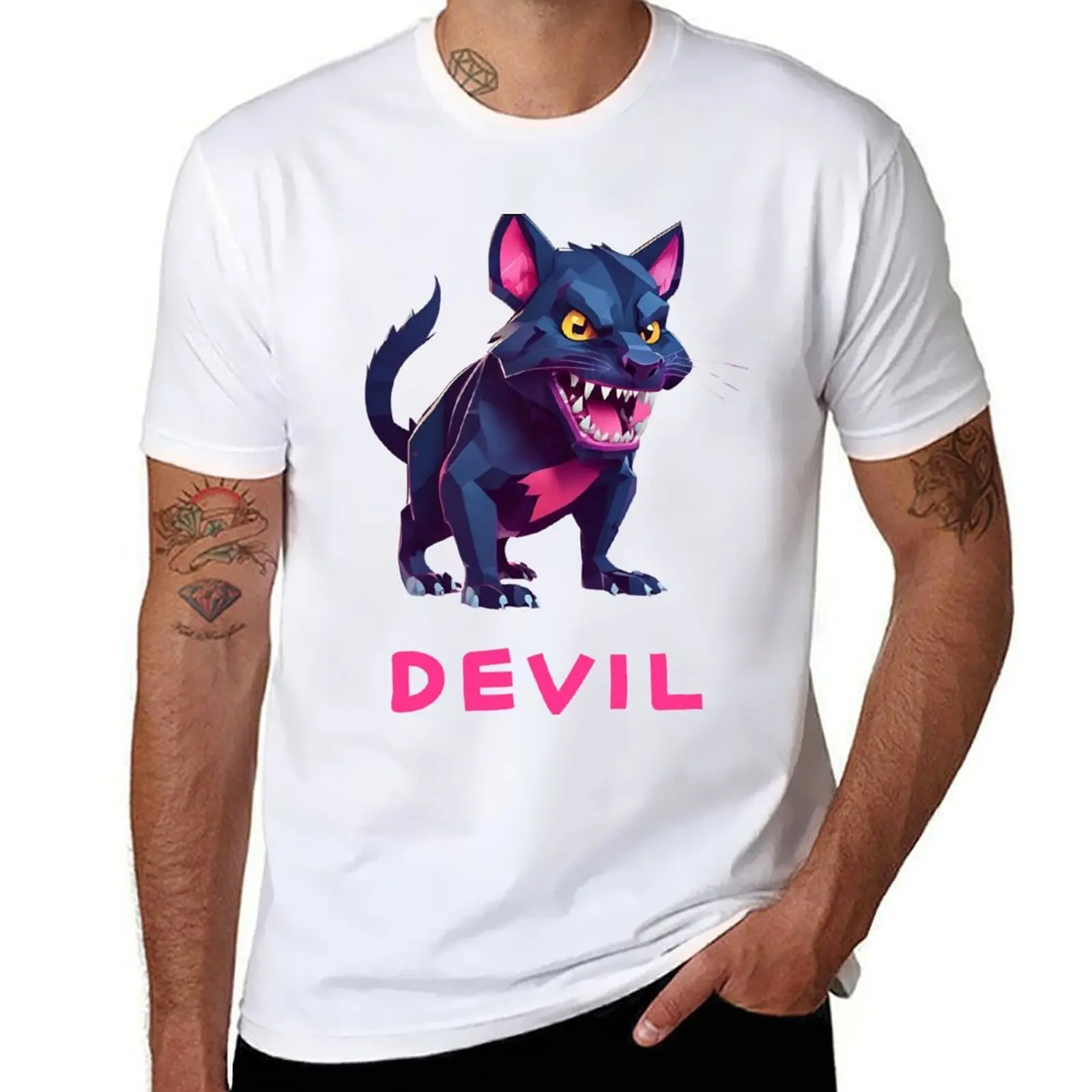 

cotton t shirts t t men cotton 100% graphic (Tasmanian) shirt 100% man man T-Shirt shirts Devil brand luxury