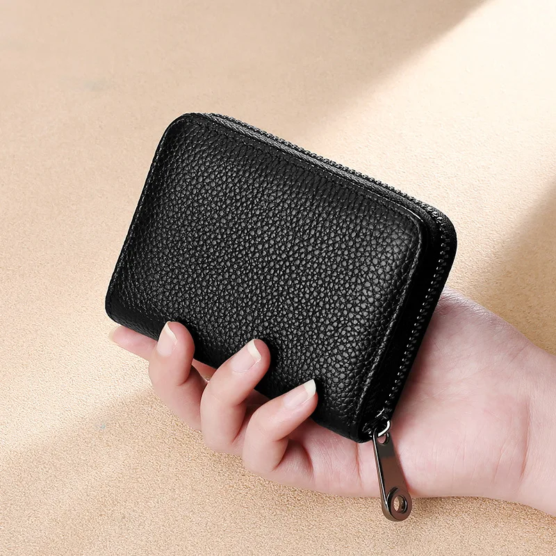 ID Cards Holders Bank Credit Bus Cards Cover Anti Demagnetization Coin Pouch Wallets Bag Business Zipper Card Holder Organizer