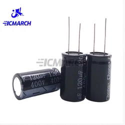 5PCS 400V 120UF Capacitor 400V120UF 18x30mm 120UF 400V Aluminum Electrolytic Capacitor