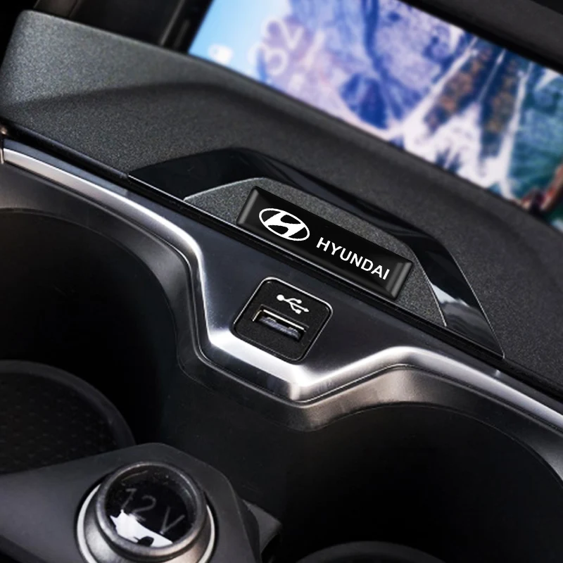 10 قطع من ملصقات تصفيف السيارة من الفينيل الإيبوكسي لسيارة Hyundai Tucson Accent Elantra Santa Fe Sonata I20 I30 I40 Ix25 Ix35 - Auto Acce #5