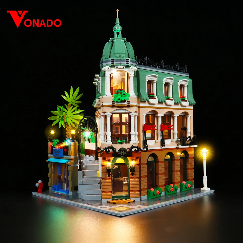 Vonado LED Lighting Set For 10297 Boutique Hotel Bricks Light Kit (NOT Include the Model)  DIY Light Toys