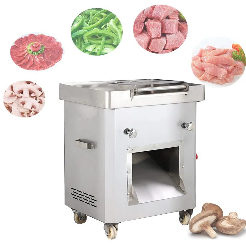 110V 220V Commercial Meat Slicer Shredded Fast Meat Vegetable Cutter Machine 2200W  Kitchen Potato Radish Meat Cutting Machine