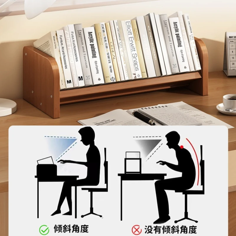 Vertical Desktop Bookshelf Simple Tabletop Book Storage Rack Mini Desk Organizer For Student Window Sill Bedroom Study Room