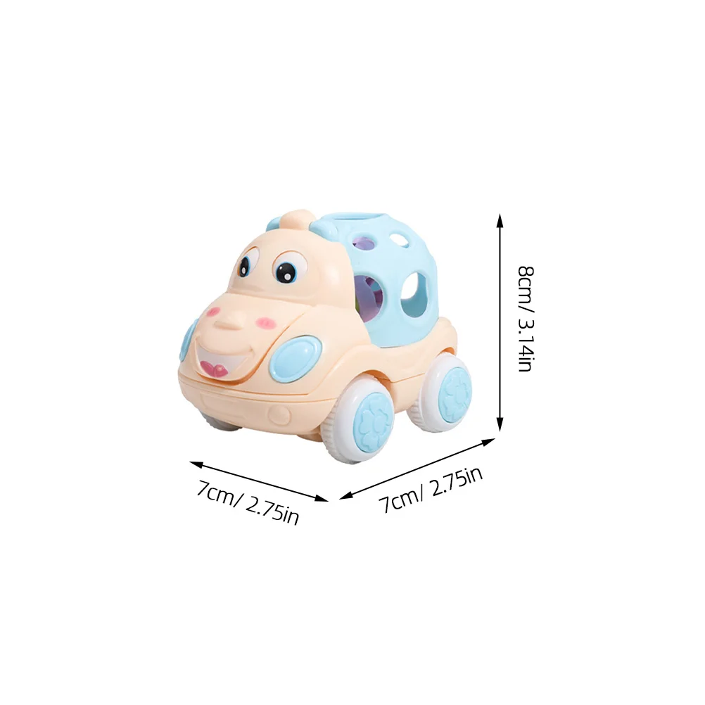 3pcs Rammelaar Traagheid Auto Baby Educatief Speeltje Creatief Ontwerp Glad Veilig Duurzaam Voor Hand-Oog Coördinatie Niet-afstandsbediening