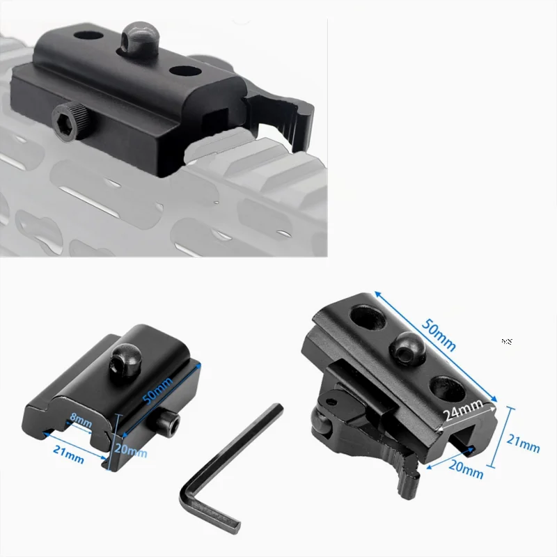 

Шарнирный поворотный направляющий переходник для Пикатинни, 20 мм