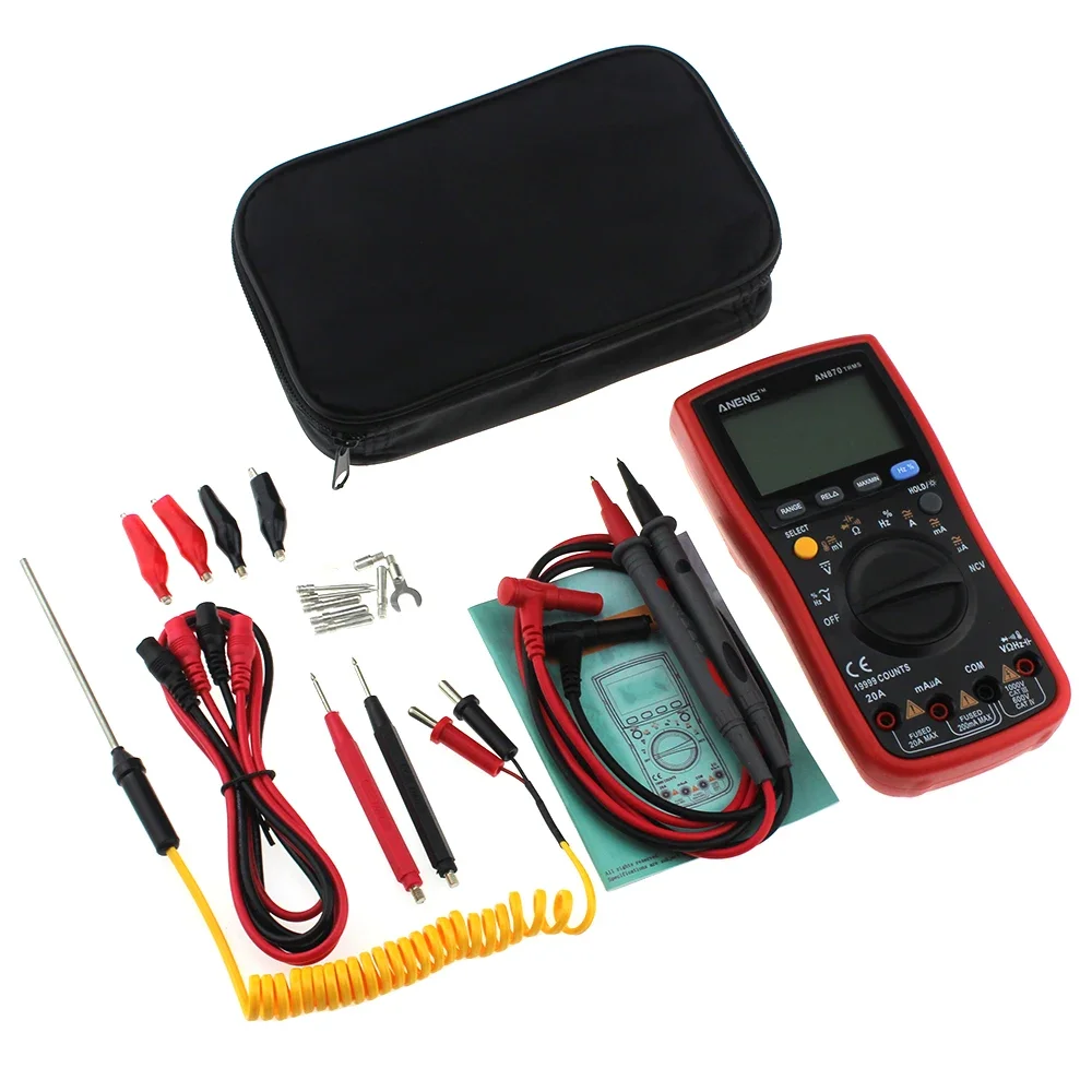 AN870 Auto Range Digital Precision multimeter True-RMS 19999 COUNTS NCV Ohmmeter AC/DC Voltage Ammeter Transistor Tester view 4
