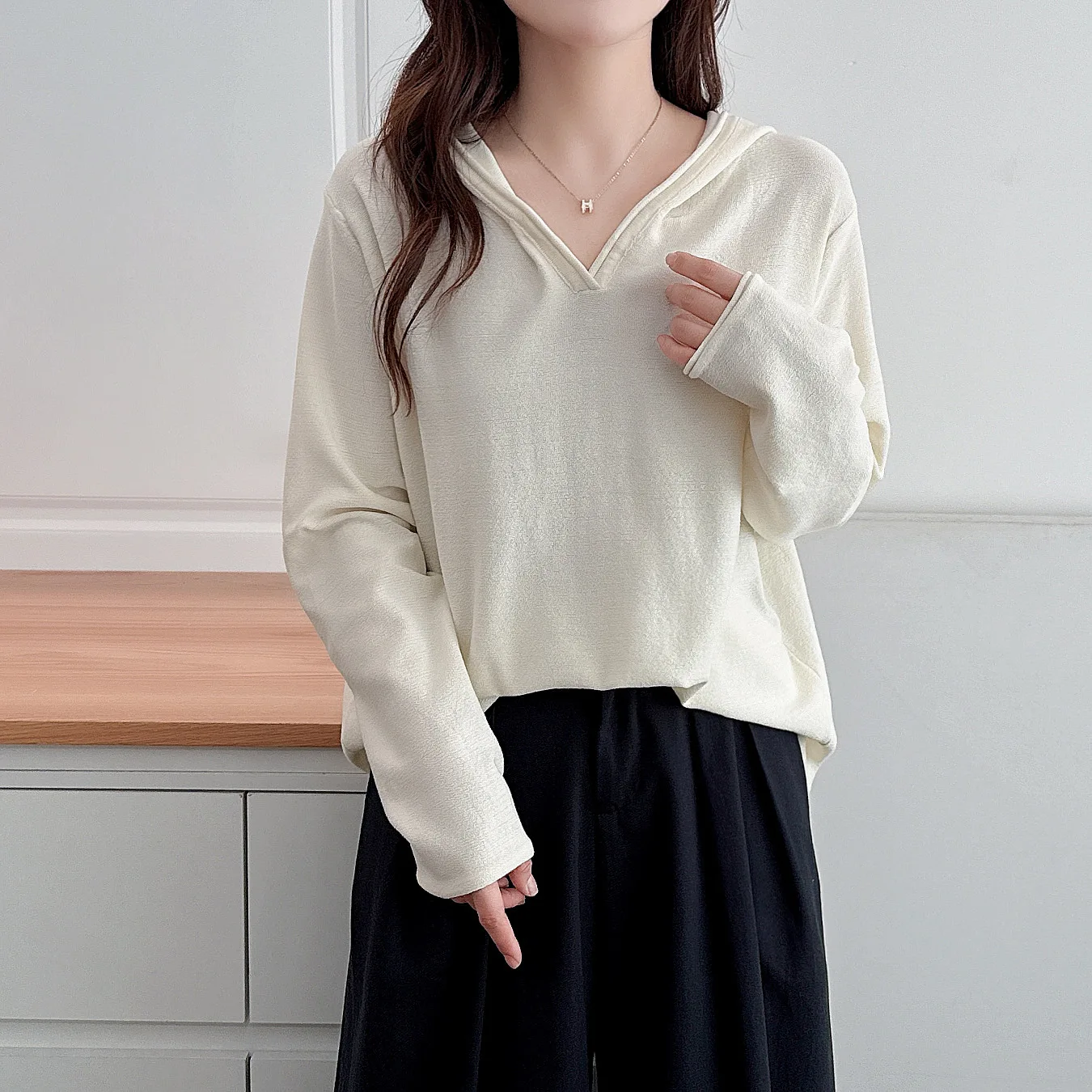 XXXXL Fashion Plus Size Women's Sweater 2025 Autumn New Simple And Casual Solid Color Hooded Ice Silk Knitted Jumpers 5021
