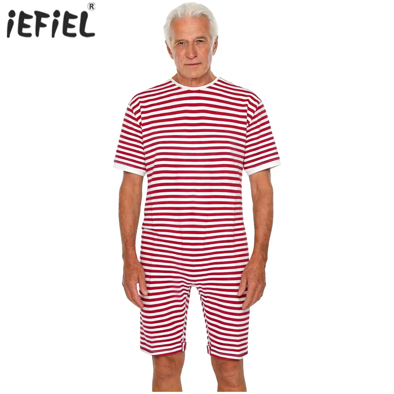 

Комбинезон для взрослых (мужчин и женщин) с защитой от защемления, для пожилых людей и людей с особыми потребностями, с молнией сзади, в полоску, адаптивная одежда для ухода и реабилитации