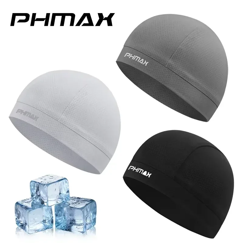 PHMAX Radsport-Sportkappe, Eisseide, Sonnenschutz, Beanie, Sommer, schnell trocknend, atmungsaktiv, Fahrradkapuze, Radfahren, Bandana, Sport-Kopfbedeckung