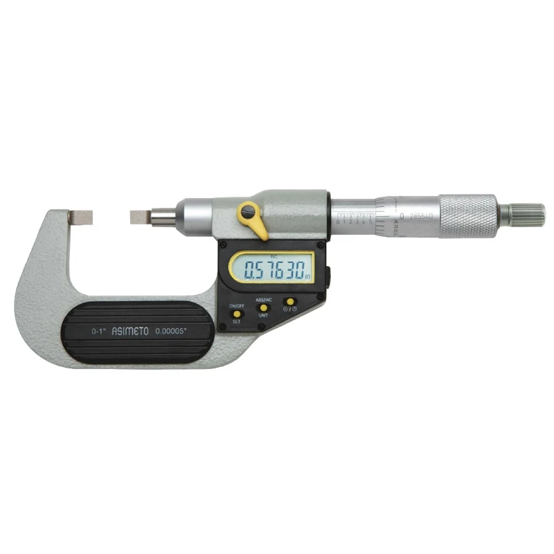 Germany ASIMETO Digital blade micrometers0-25-50MM 0.001mm Blade measuring faces and non-rotating spindle Nuten-Mikrometer