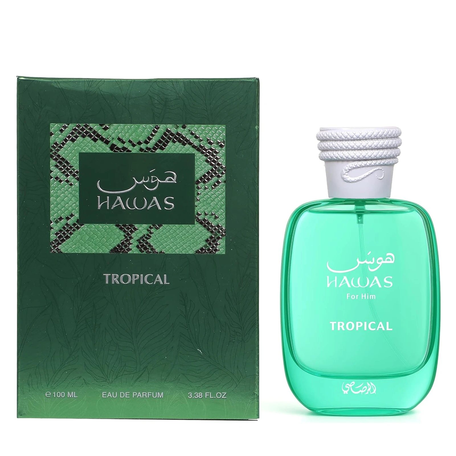 

RASASI Hawas Tropical Парфюмерный спрей для мужчин, 3,4 унции | Рис Лист, кокосовая вода и имбирь