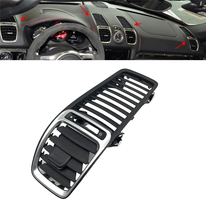 ใช้งานง่ายรถ Dashboard Air Conditioner Outlet Vent Grille แผงอะไหล่ 98155213100 สําหรับ Porsche BOXSTER CAYMAN 981 2012-2