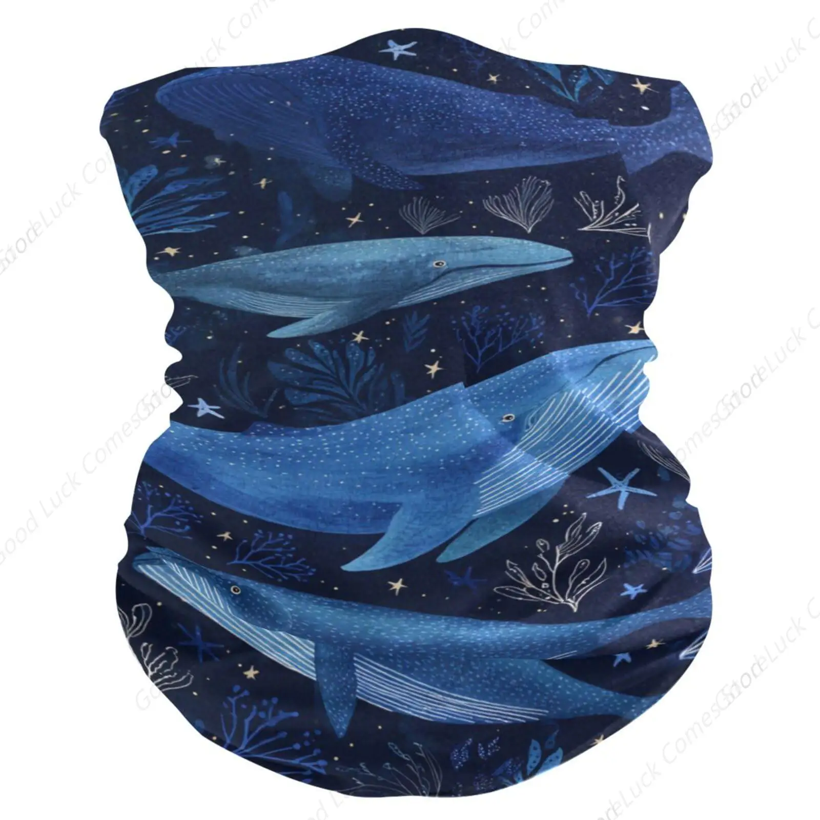 

Кит, морские звезды и водоросли, гетры, охлаждающая бандана, маска для лица, волшебный шарф для защиты от солнца, мужчины, женщины, спорт на открытом воздухе