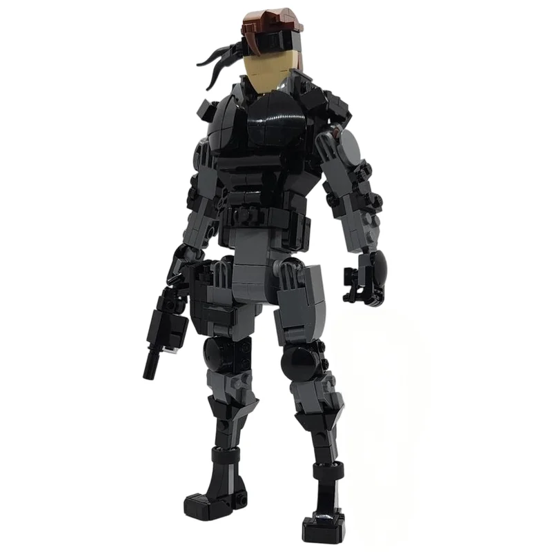 MOC Building Blocks Elite Tactical Operative Detailed Sculpt Collector Grade DIY Construction Brick Set Desktop Display Model