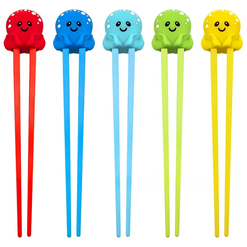 Ocean Animal Silicone Training Fork Kids Meal Practice Learning Fork Easy to Clean Durable Children's Tableware Set for Eating