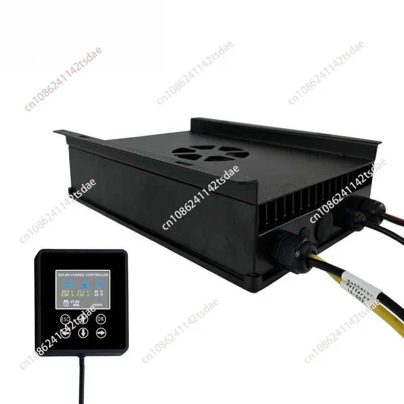 MPPT solar charging controller 60A output voltage 10-60V adjustable RV photovoltaic power generation energy storage