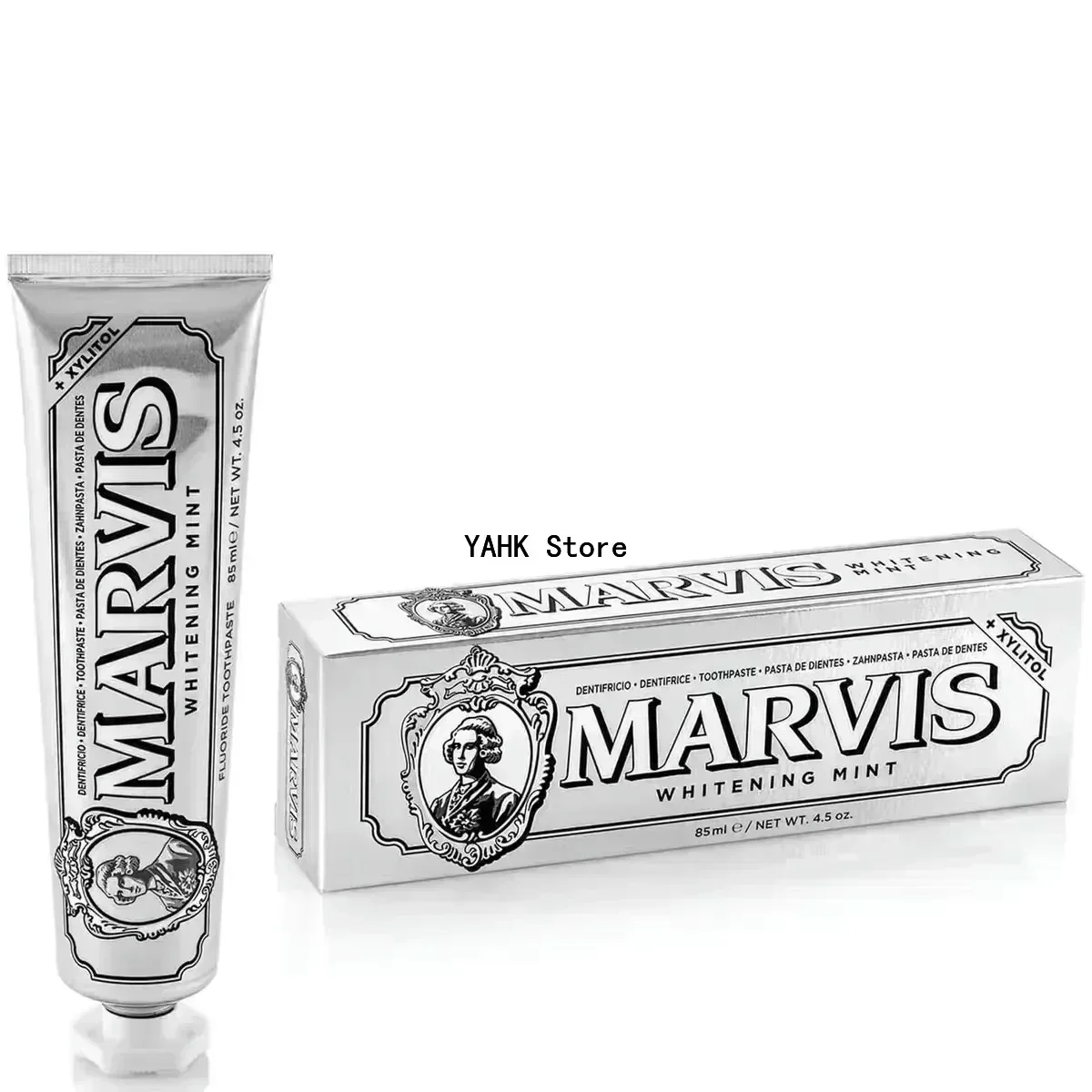 85ml Italy Original Marvis Whitening Mint Freshen Breath and Remove Smoke Stains Toothpaste 1 Piece