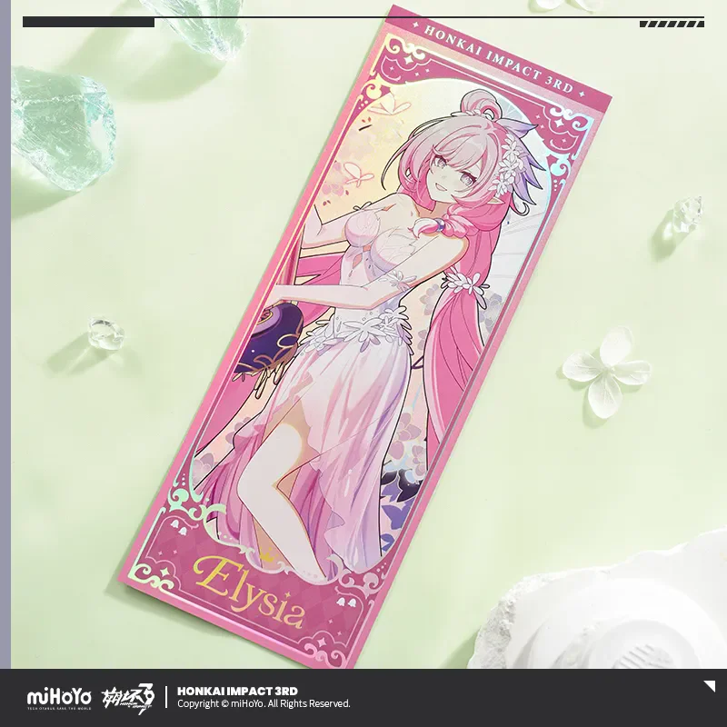MiHoYo jeu officiel Honkai Impact 3rd Elysia Theresa Vita Kiana Bronya billet Laser accessoire de Cosplay accessoires Anime cadeaux de noël