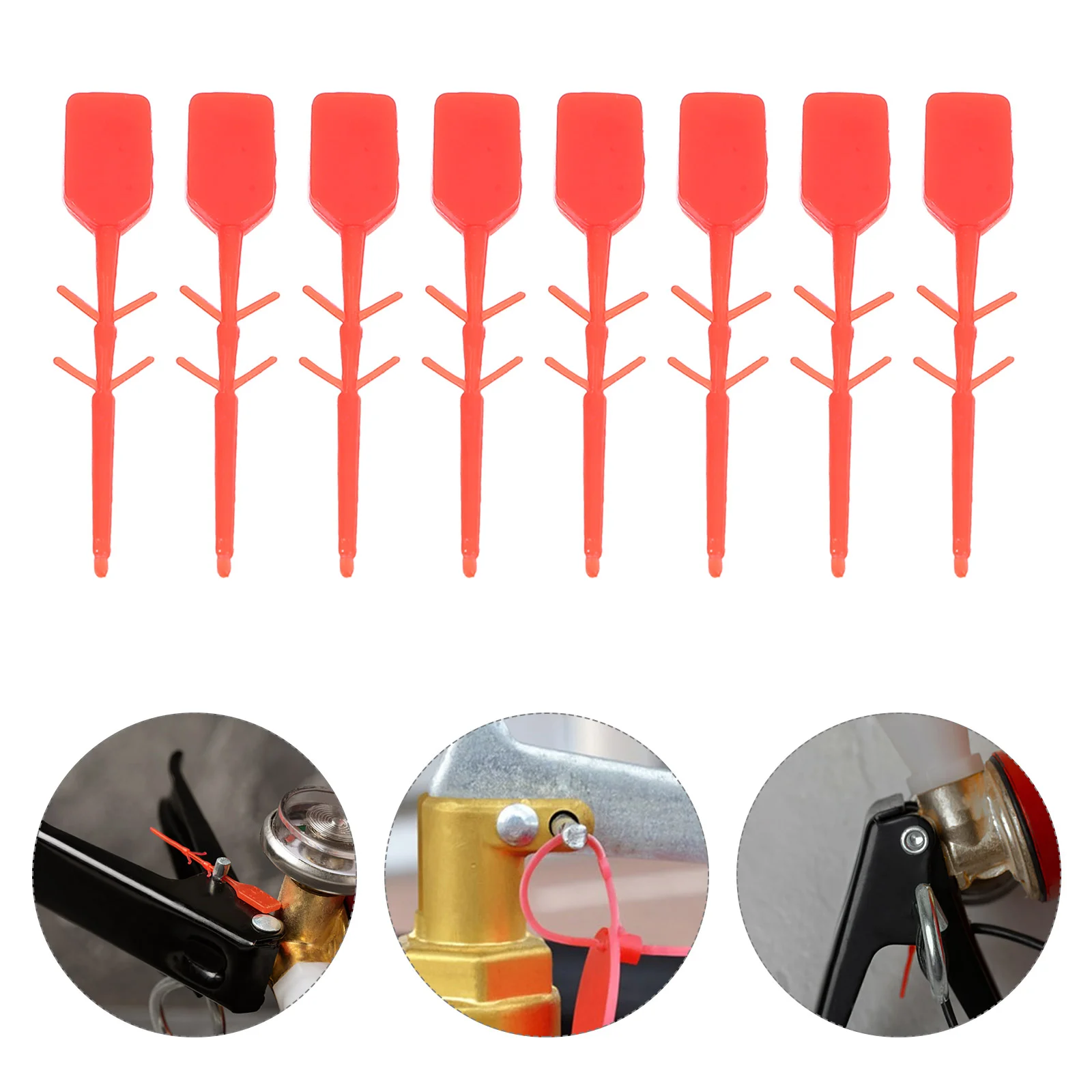 1000 Pcs Fire Extinguisher Accessories Safety Seal Evacuation Device Plug-in Car Security Plastic Holder