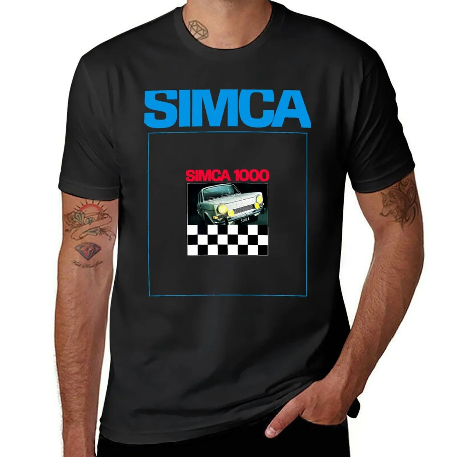 

SIMCA 1000 - BROCHURE T-Shirt Short sleeve tee sweat oversizeds hippie clothes plain black t shirts men