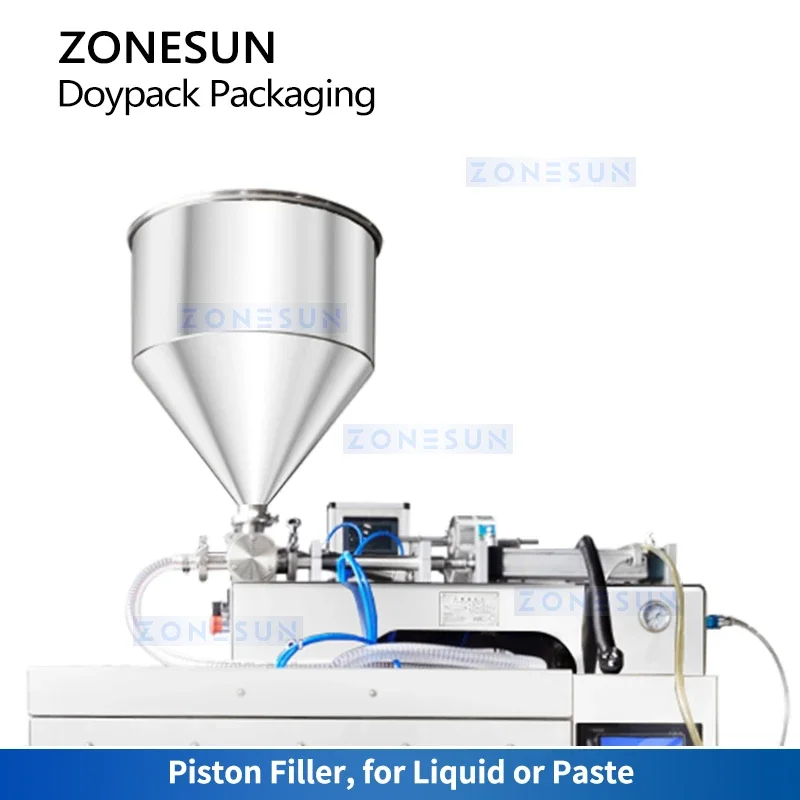 Zonesun ZS-FSFM1 Pouch Packaging Machine Doypack Packing Machine Automatic Liquid Filling and Sealing Machine Piston Filler