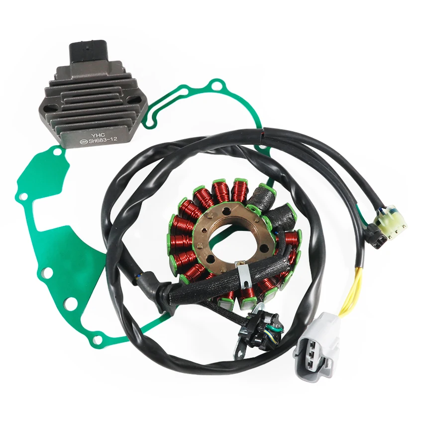 

Motorcycle Stator Coil & Regulator Rectifier & Gasket Generator Cover Set For Honda TRX450R A 2004-2005