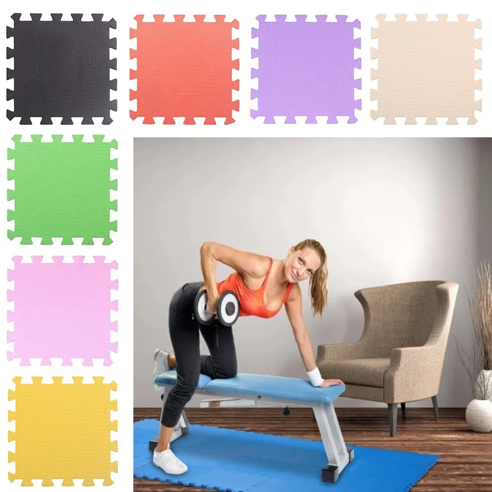 Leicht zu reinigende Baby-Spielmatte aus EVA-Schaum, ineinandergreifende Puzzle-Fliesen-Bodenunterlage, schützende Oberfläche, weiche Trainingsmatte für Tatami-Boden zu Hause
