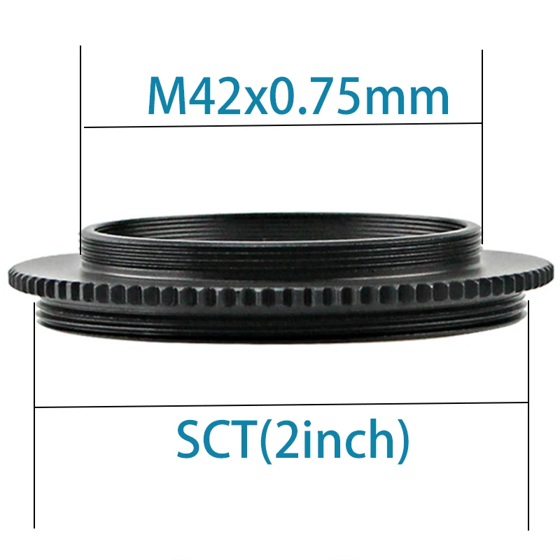 SCT Male Thread to Male M42X0.75 Adapter Step Ring Camera Astronomical Telescope Photography Coupling Adaptor Transfer Switch