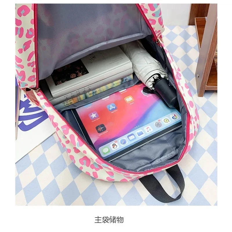 Sanrio Backpack HelloKitty Square Bag Canvas Cute Cartoon Printed Shoulder Bag Y2K Student Fashion Girl Schoolbag High Capacity